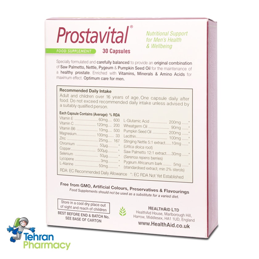 کپسول پروستاویتال هلث اید - Prostavital